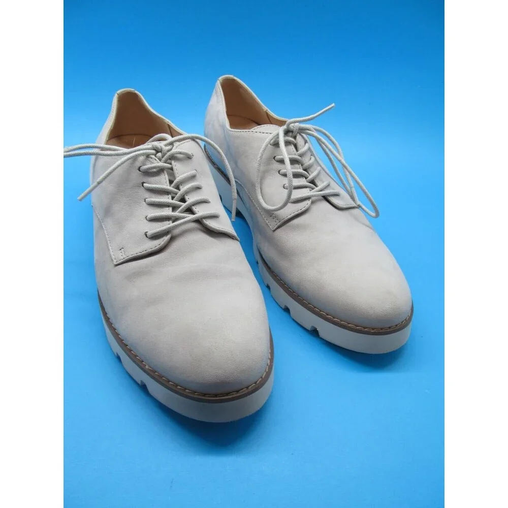 Vionic NBK Adina Mens Gray And White Lace Up Derby Walking Shoes  US 9 EUR 41